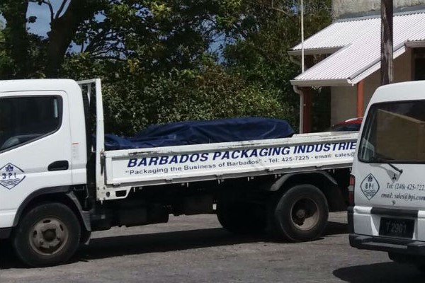 barbados packaging Industries delivery truck
